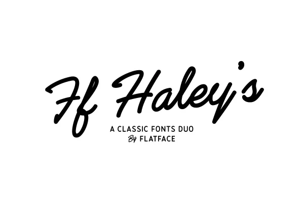 new poster 1 فونت Flatface Haley's
